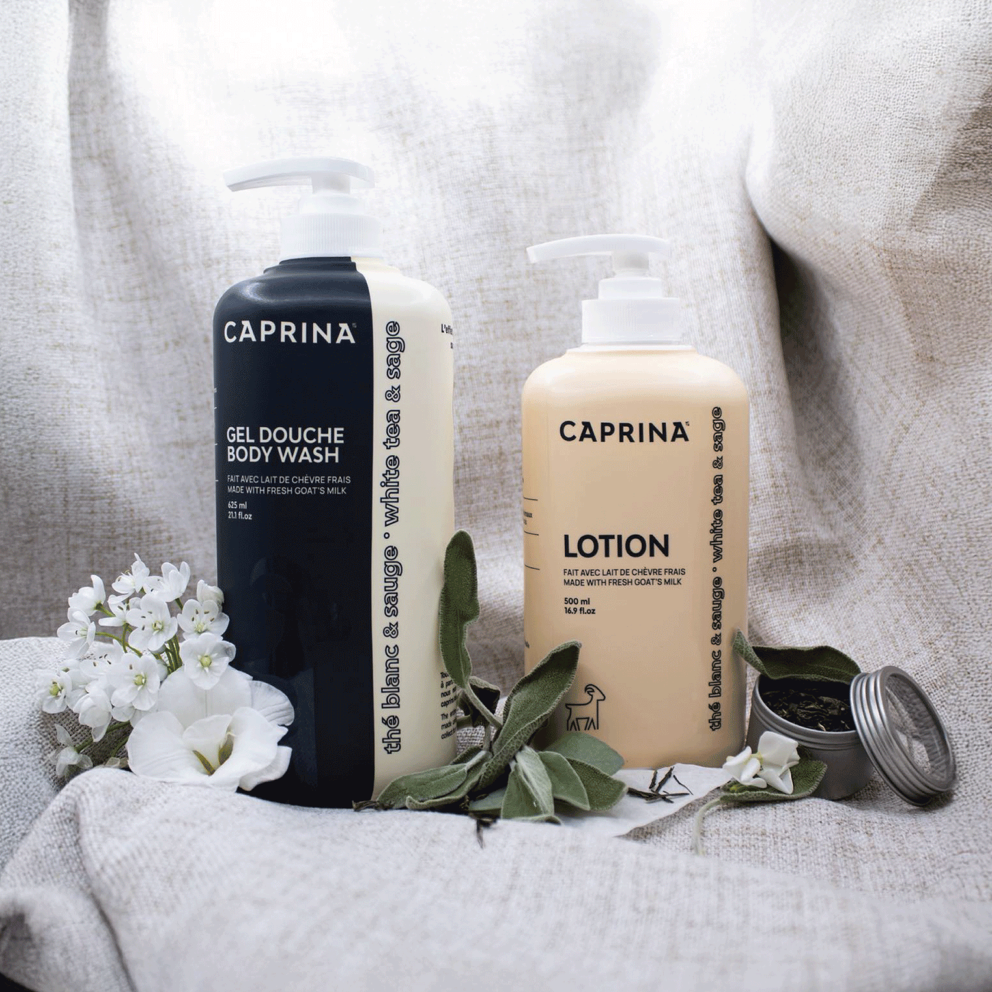 Caprina - Body Lotion White Tea & Sage 500ML