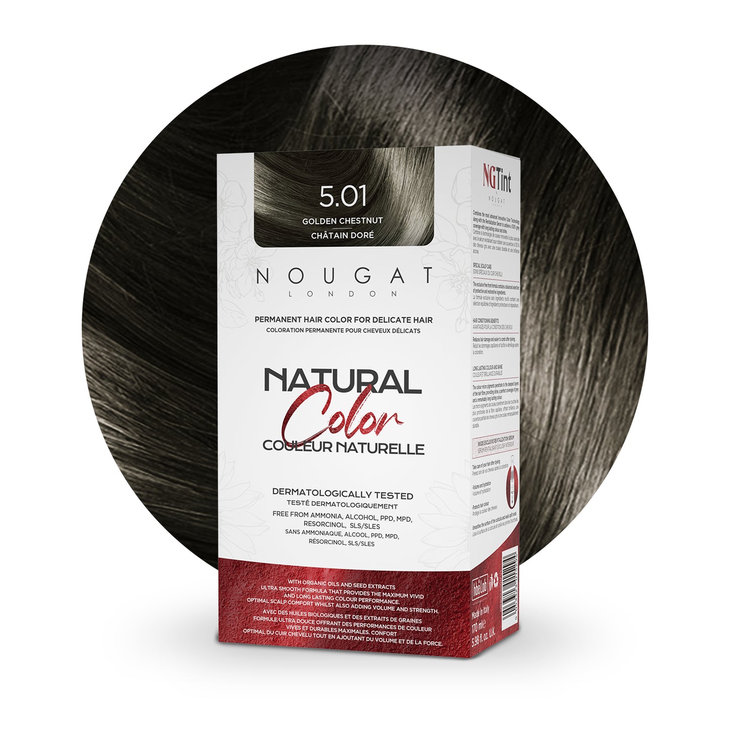 Nougat - Natural Permanent Hair Dye (5.01 Golden Chestnut)