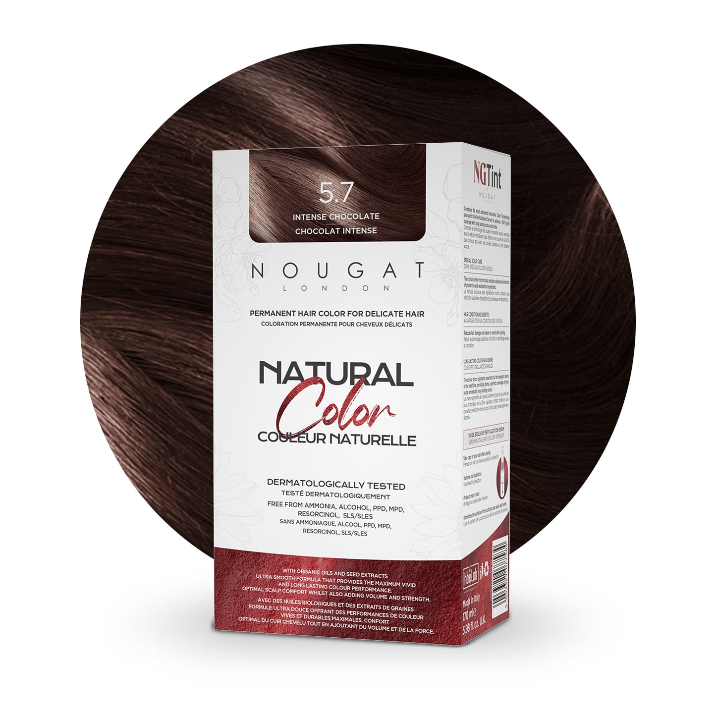 Nougat - Natural Permanent Hair Dye (5.7 Intense Chocolate)