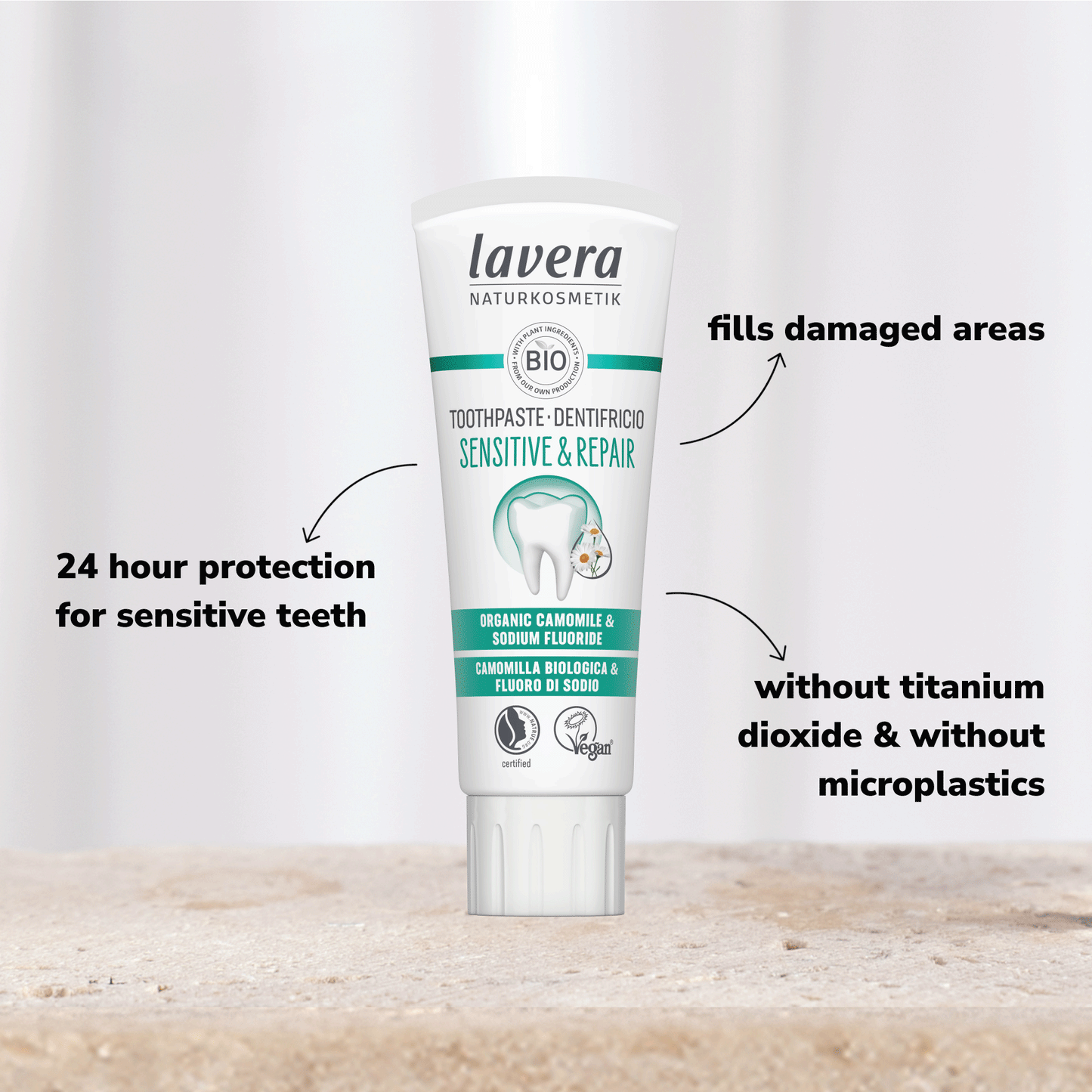 Lavera - 有機敏感及修復牙膏 75ML